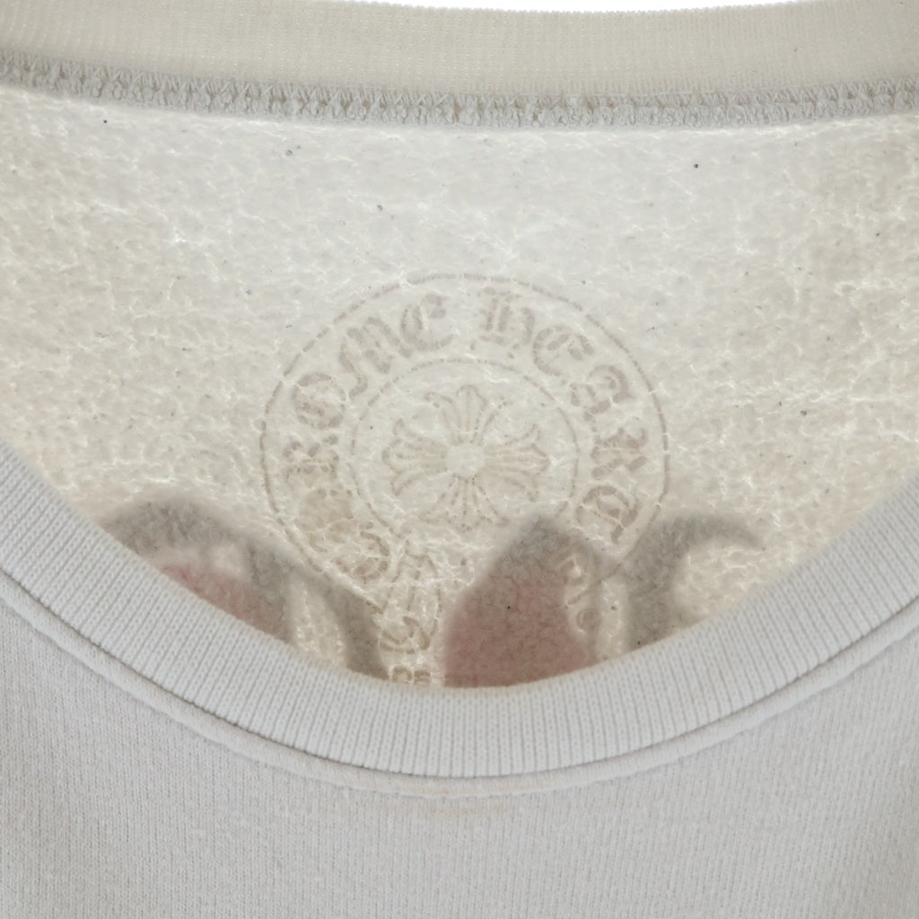 CHROME HEARTS(クロムハーツ) Vine Dagger SWTSHRT ヴァインダガー アームフローラル クルーネックスウェットシャツ ホワイト