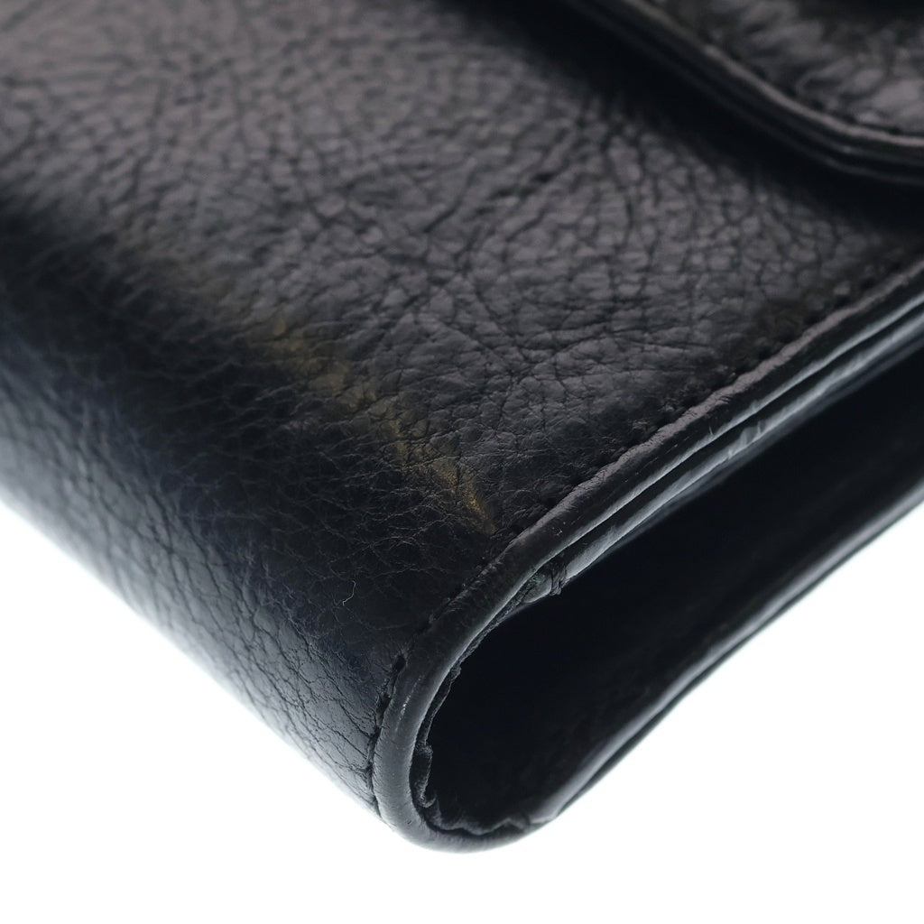 CHROME HEARTS(クロムハーツ) WAVE ウェーブ レザーウォレット 財布 ブラックBCA375
