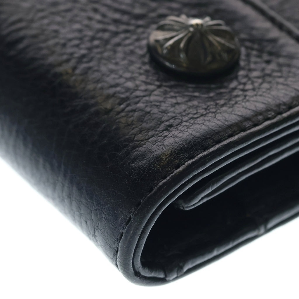 CHROME HEARTS(クロムハーツ) WAVE ウェーブ レザーウォレット 財布 ブラックBCA375