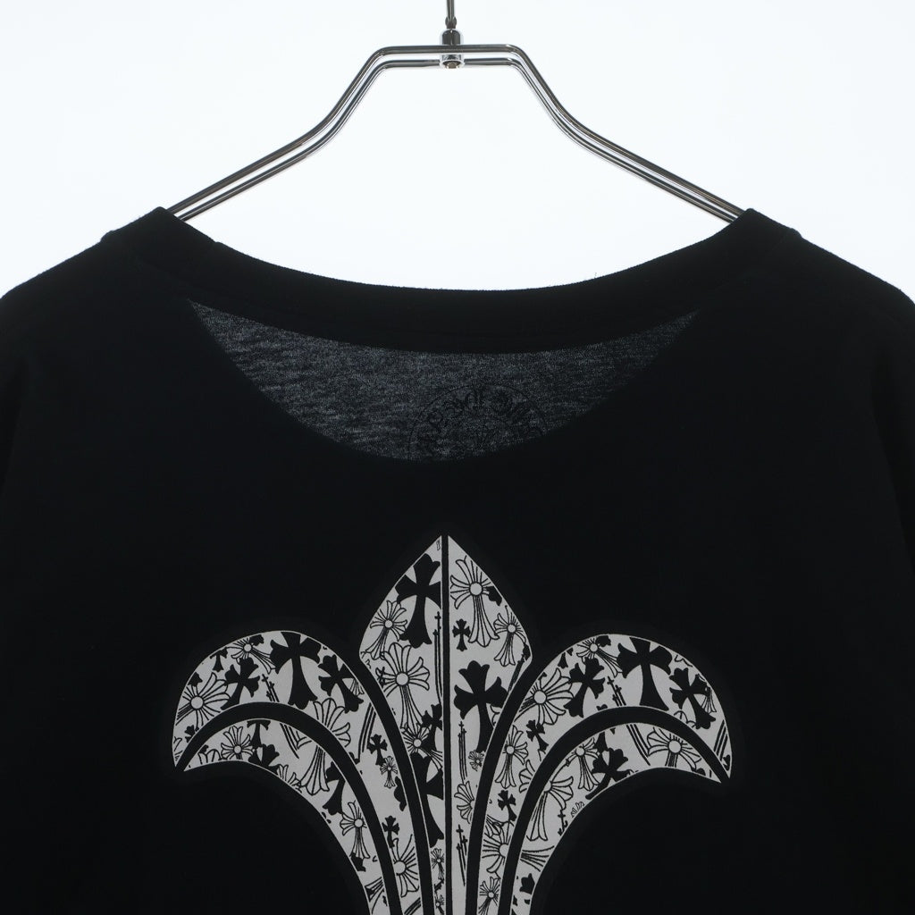 CHROME HEARTS(クロムハーツ) CH L/S バックスクロールラベル BSフレア総柄プリント 長袖Tシャツカットソー