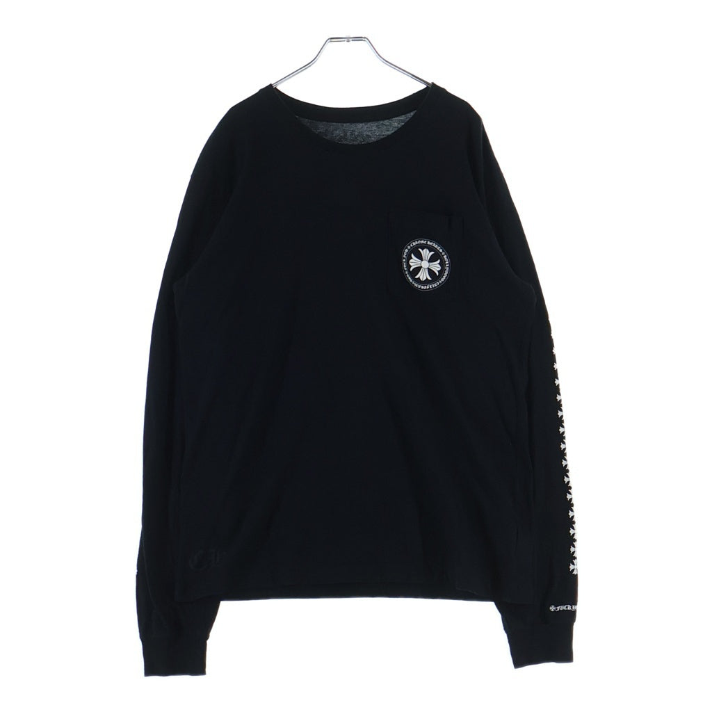 CHROME HEARTS(クロムハーツ) CH L/S バックCHプラス 総柄プリント 長袖Tシャツカットソー