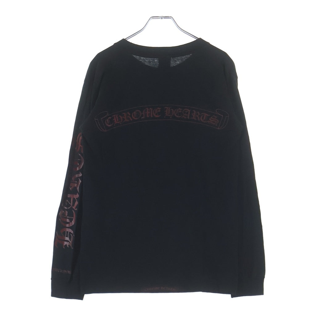 CHROME HEARTS(クロムハーツ) OLD L/S オールド 袖ロゴバックスクロールラベルプリント 長袖Tシャツカットソー