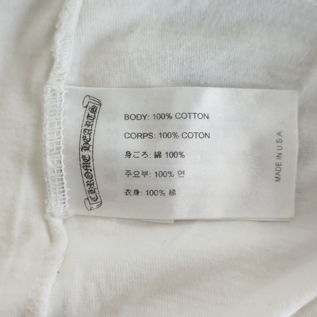 CHROME HEARTS(クロムハーツ) CH L/S 袖ロゴバックスクロールラベルプリント 長袖Tシャツカットソー