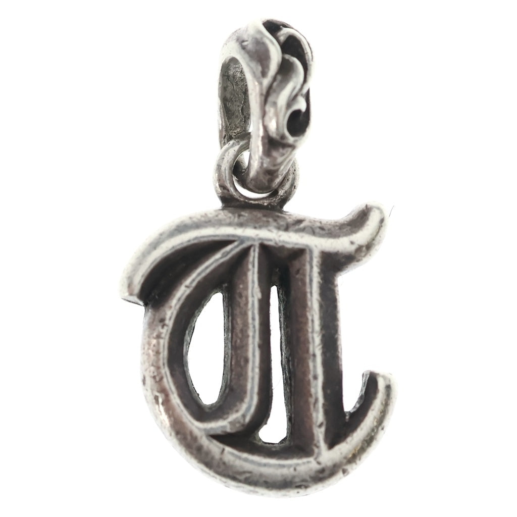 CHROME HEARTS(クロムハーツ) STACK ALPHABET アルファベットスタックチャーム Tイニシャル シルバーネックレストップ