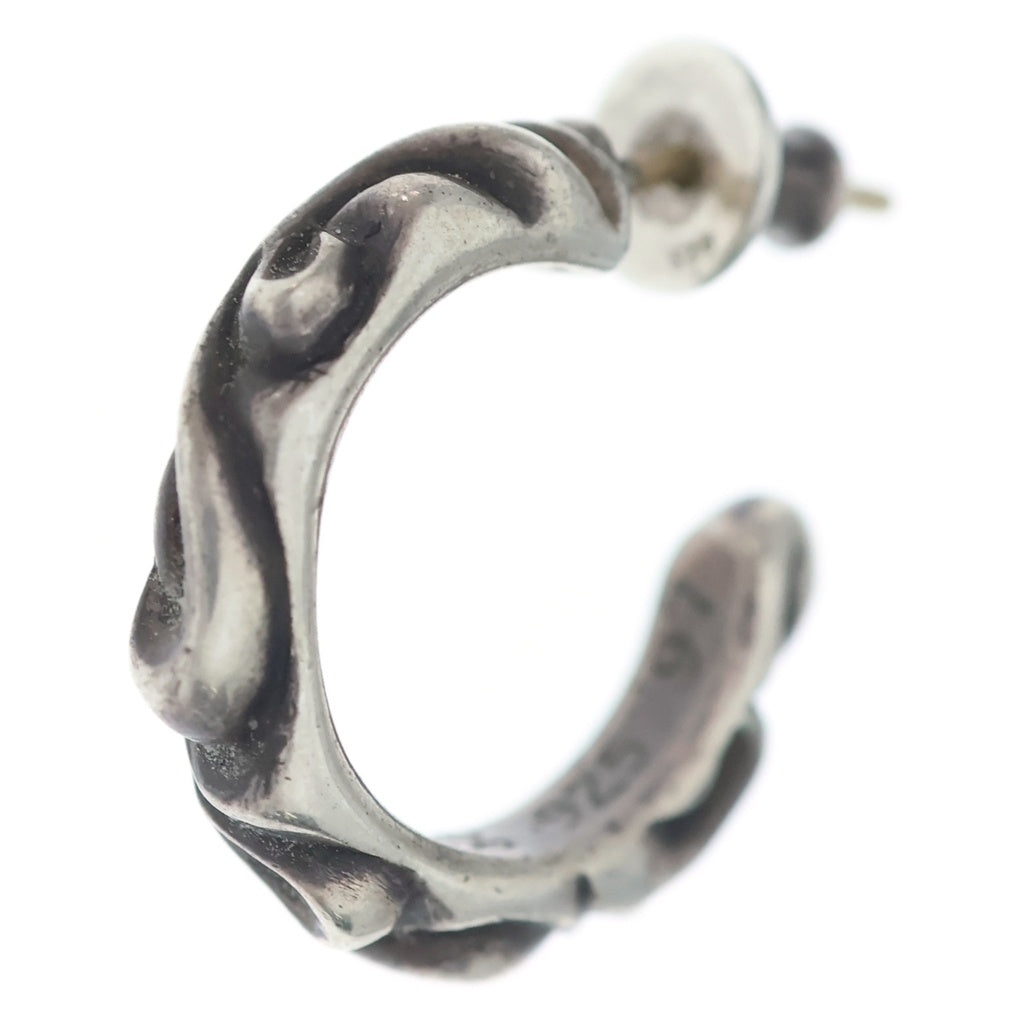CHROME HEARTS(クロムハーツ) HOOP SCROOL スクロール フープピアス シルバー BCA102