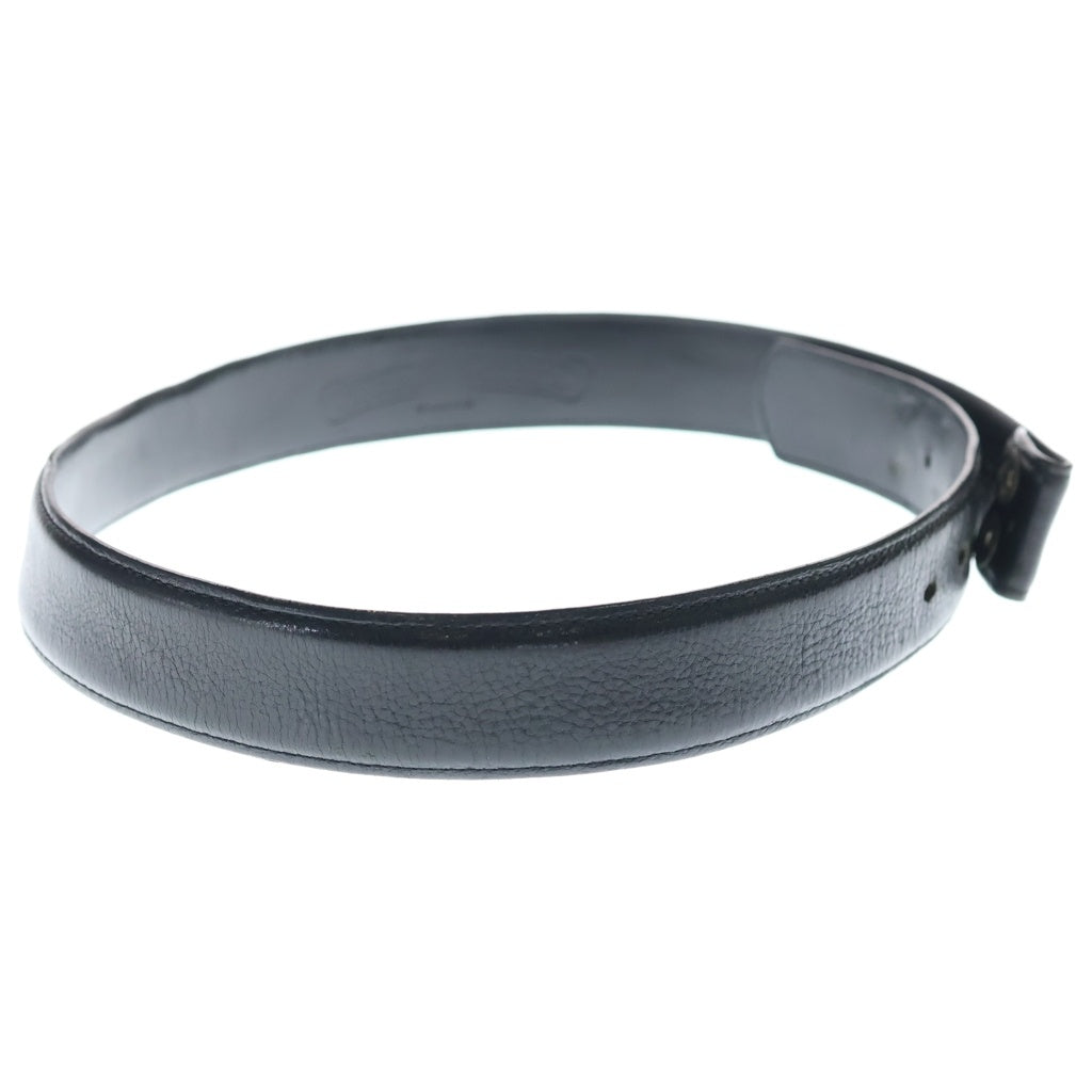 CHROME HEARTS(クロムハーツ) 1.5 STRAP 1.5inchスクロールレーベルリベッツ レザーベルト