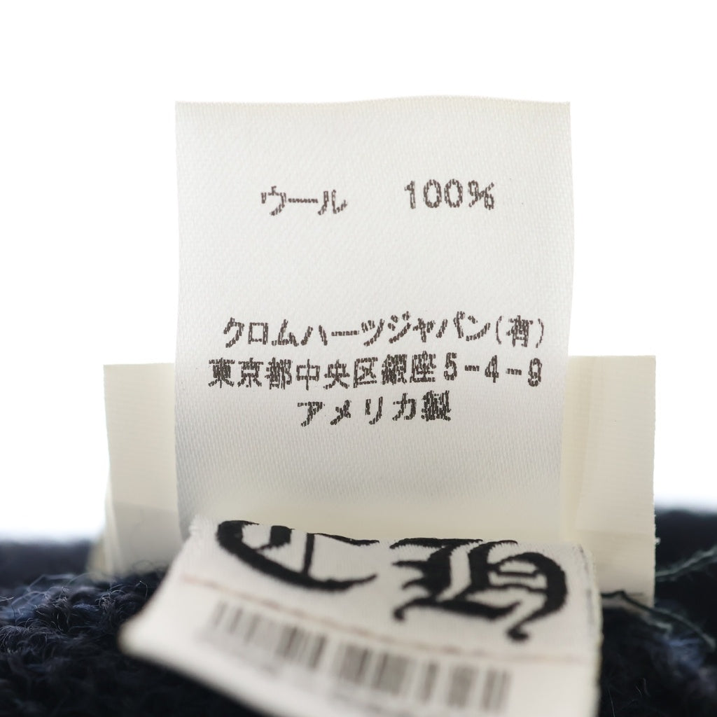 CHROME HEARTS(クロムハーツ) WOOL WATCH CAP CHプラス ホースシューニットキャップ ビーニー帽子 ブラック