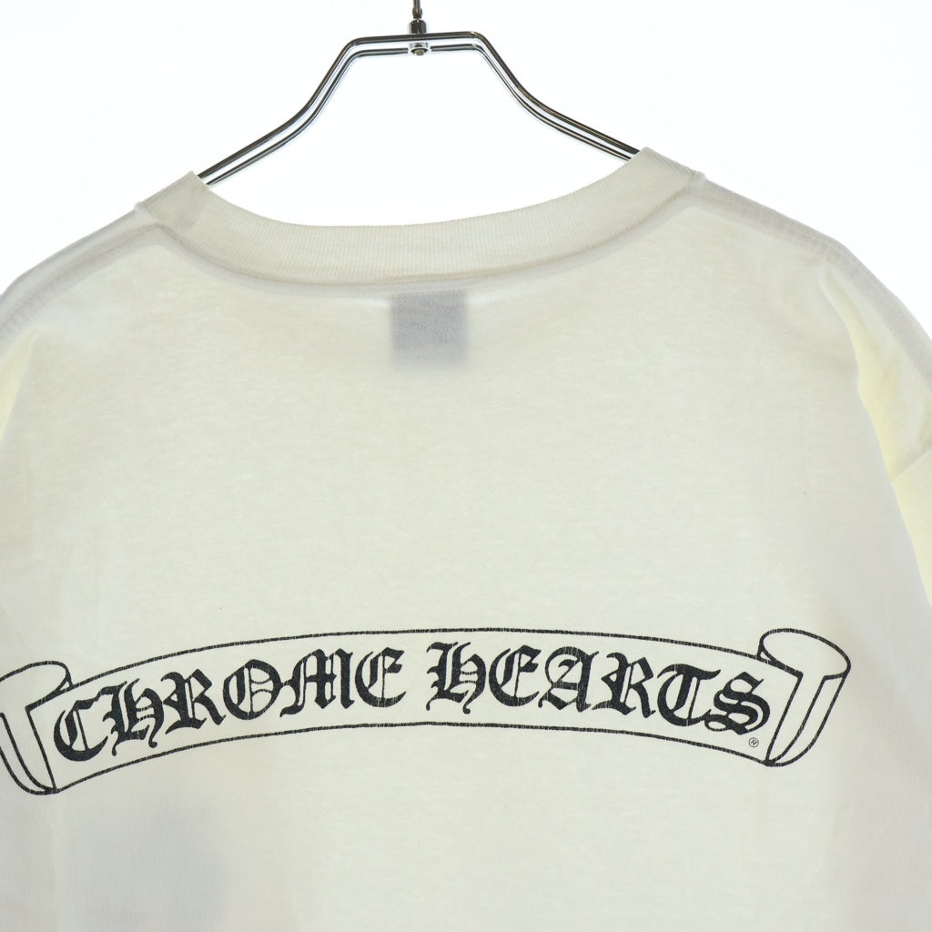 CHROME HEARTS(クロムハーツ) OLD S/S オールド ヴァインダガーネックロゴ バックスクロールラベルプリント 半袖Tシャツカットソー