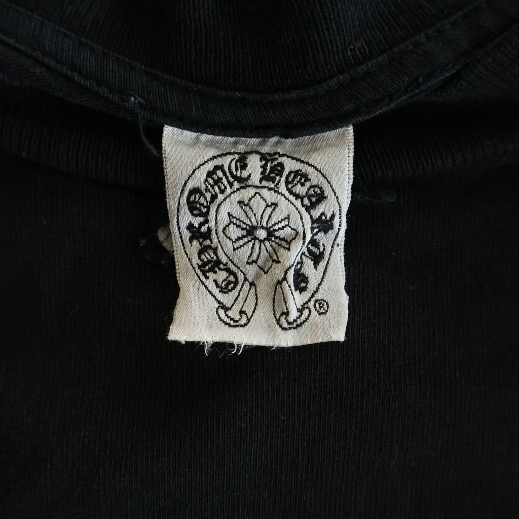 CHROME HEARTS(クロムハーツ) OLD L/S オールド 袖英字バックスクロールラベルプリント 長袖Tシャツカットソー