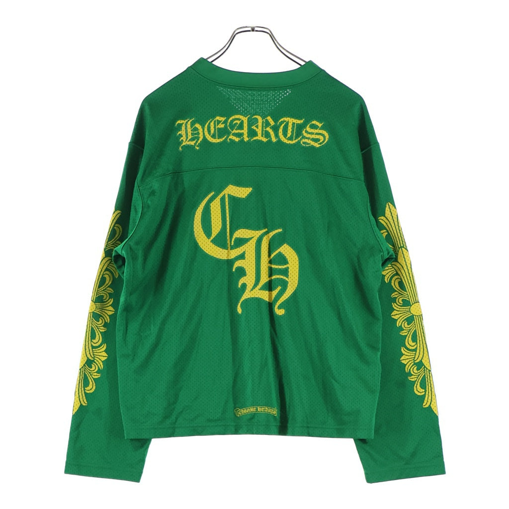 CHROME HEARTS(クロムハーツ) MESH WARM UP JERSEY CHプリントメッシュ長袖カットソー