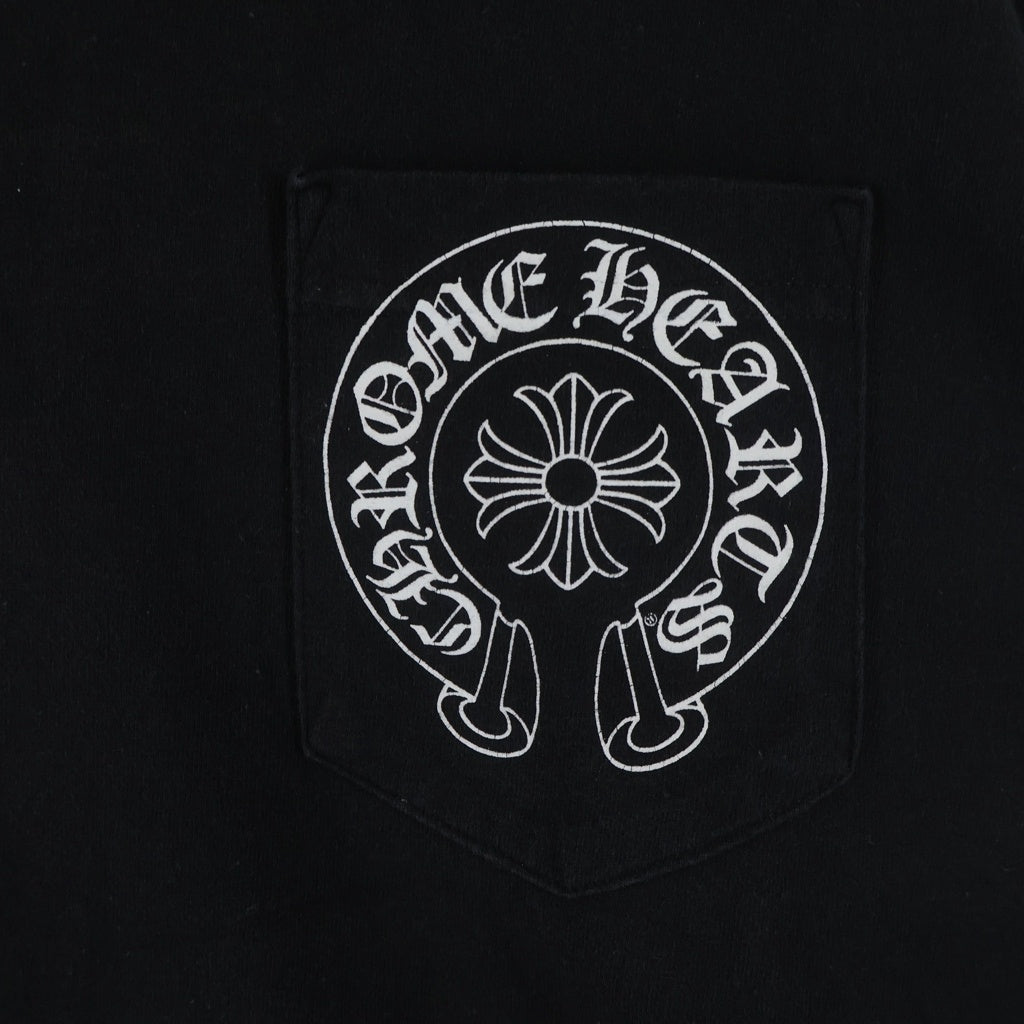 CHROME HEARTS(クロムハーツ) OLD S/S オールド ホースシューバックスクロールラベルプリント 半袖Tシャツカットソー