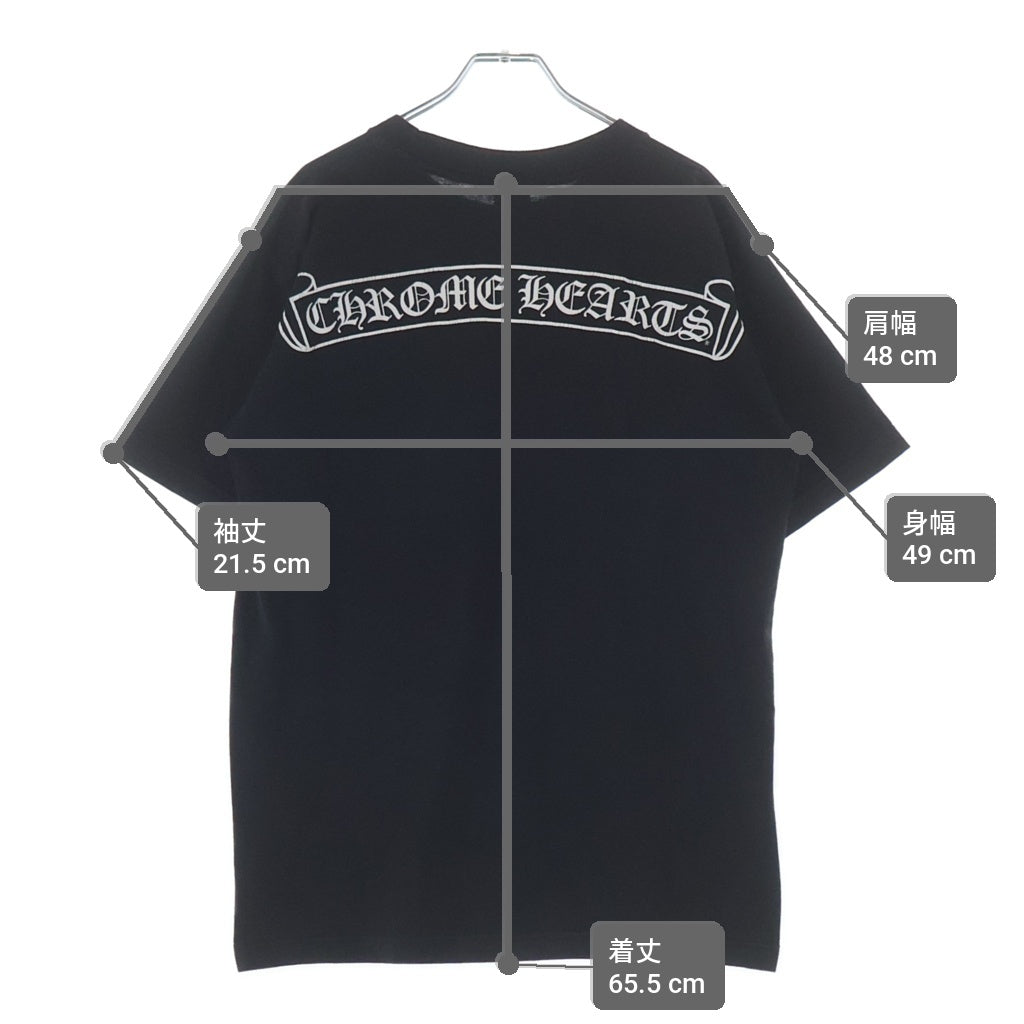 CHROME HEARTS(クロムハーツ) OLD S/S オールド ホースシューバックスクロールラベルプリント 半袖Tシャツカットソー