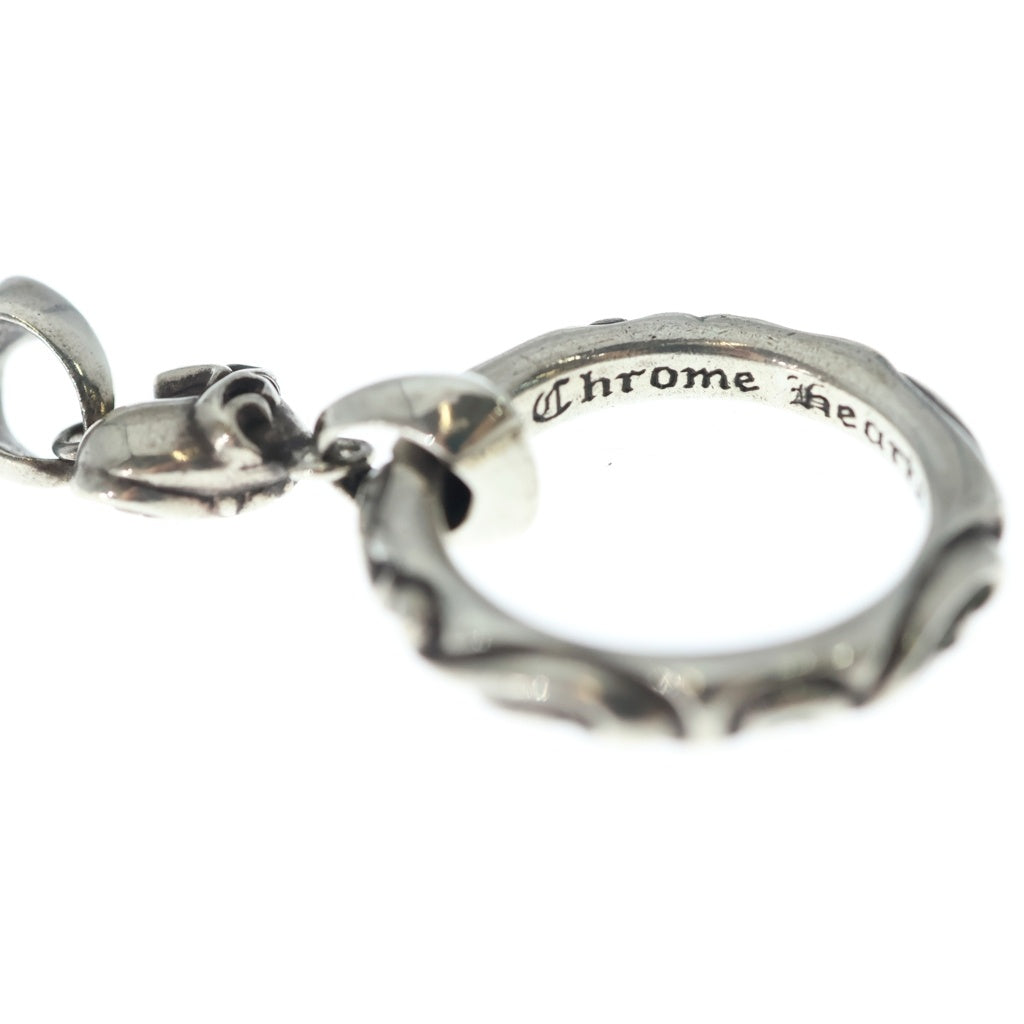 CHROME HEARTS(クロムハーツ) EWLP SCRL アイウェアループ wハートチャームシルバーネックレストップ
