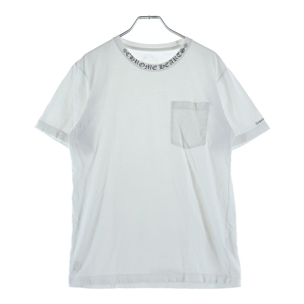 CHROME HEARTS(クロムハーツ) CH T-SHIRT ネックロゴプリント半袖T 
