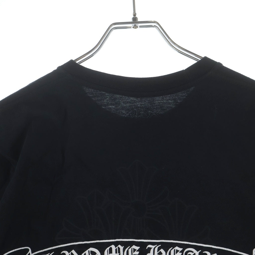 CHROME HEARTS(クロムハーツ) SCRL CEM CRS TEE バックスクロールラベル セメタリークロス プリント 半袖Tシャツ カットソー ブラック
