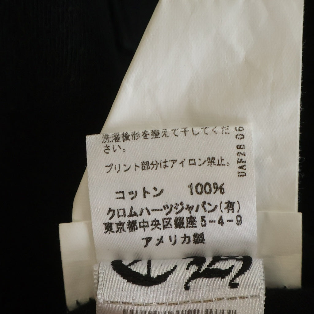 CHROME HEARTS(クロムハーツ) SCRL CEM CRS TEE バックスクロールラベル セメタリークロス プリント 半袖Tシャツ カットソー ブラック