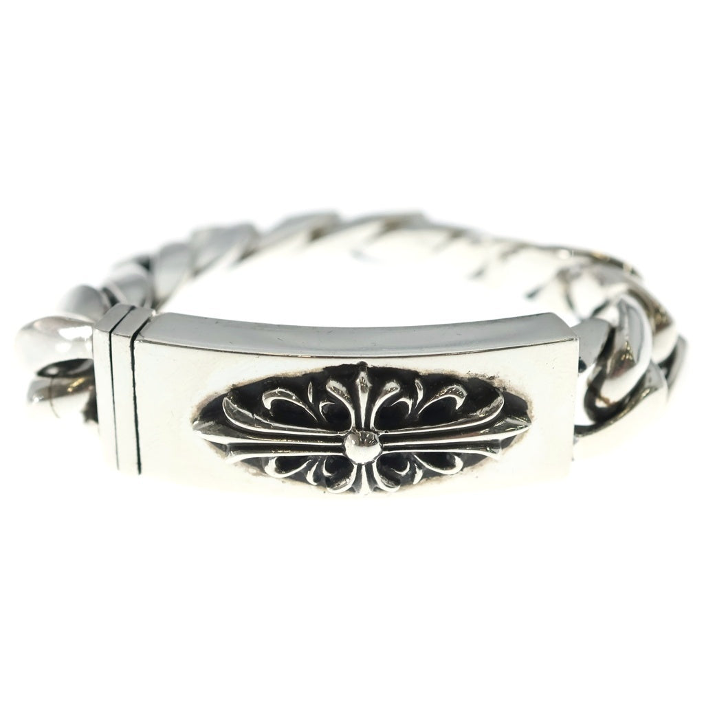 CHROME HEARTS(クロムハーツ) ID FLORAL CRS フローラルクロスIDクラシックリンク ブレスレット 11LINK シルバー BCA164