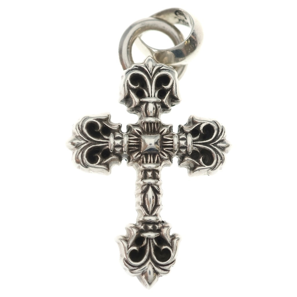 CHROME HEARTS(クロムハーツ) FILIG CROSS-XSM W BALE フィリグリークロスXSベイル wベイル ネックレストップ シルバー BCA262
