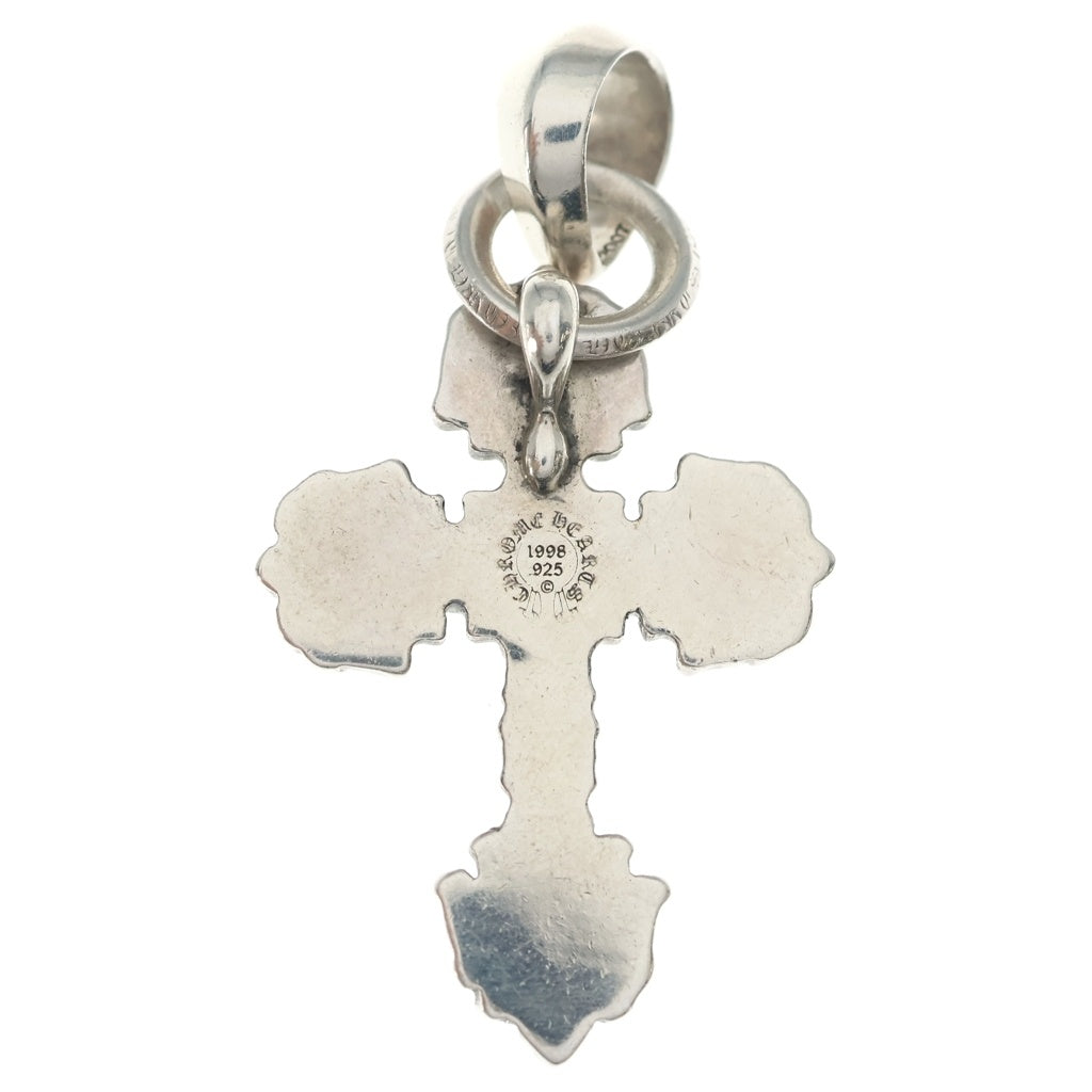 CHROME HEARTS(クロムハーツ) FILIG CROSS-XSM W BALE フィリグリークロスXSベイル wベイル ネックレストップ シルバー BCA262
