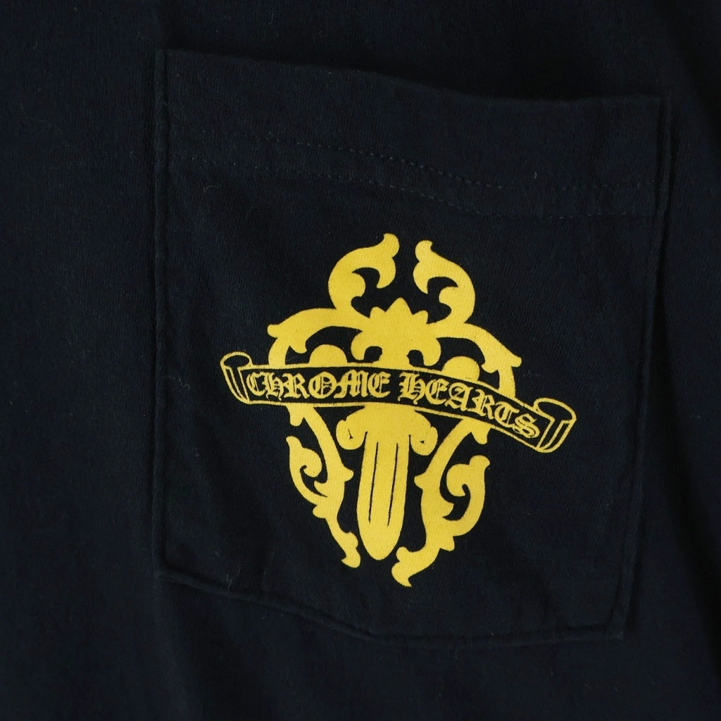 CHROME HEARTS(クロムハーツ) VINE DAGGER L/S TEE ヴァインダガー袖英字ロゴプリント 長袖Tシャツカットソー