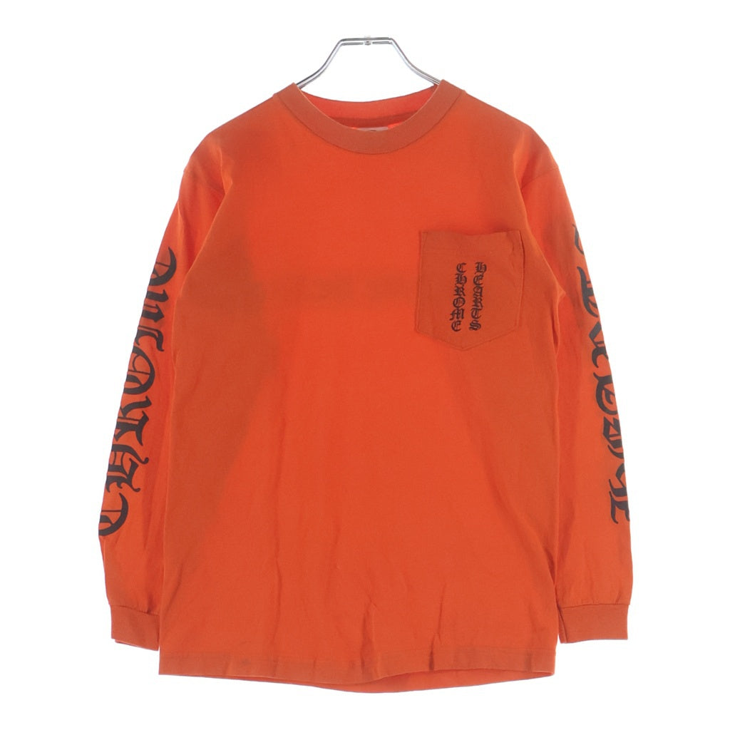 CHROME HEARTS(クロムハーツ) OLD L/S オールド 英字ロゴバックスクロールラベルプリント 長袖Tシャツカットソー
