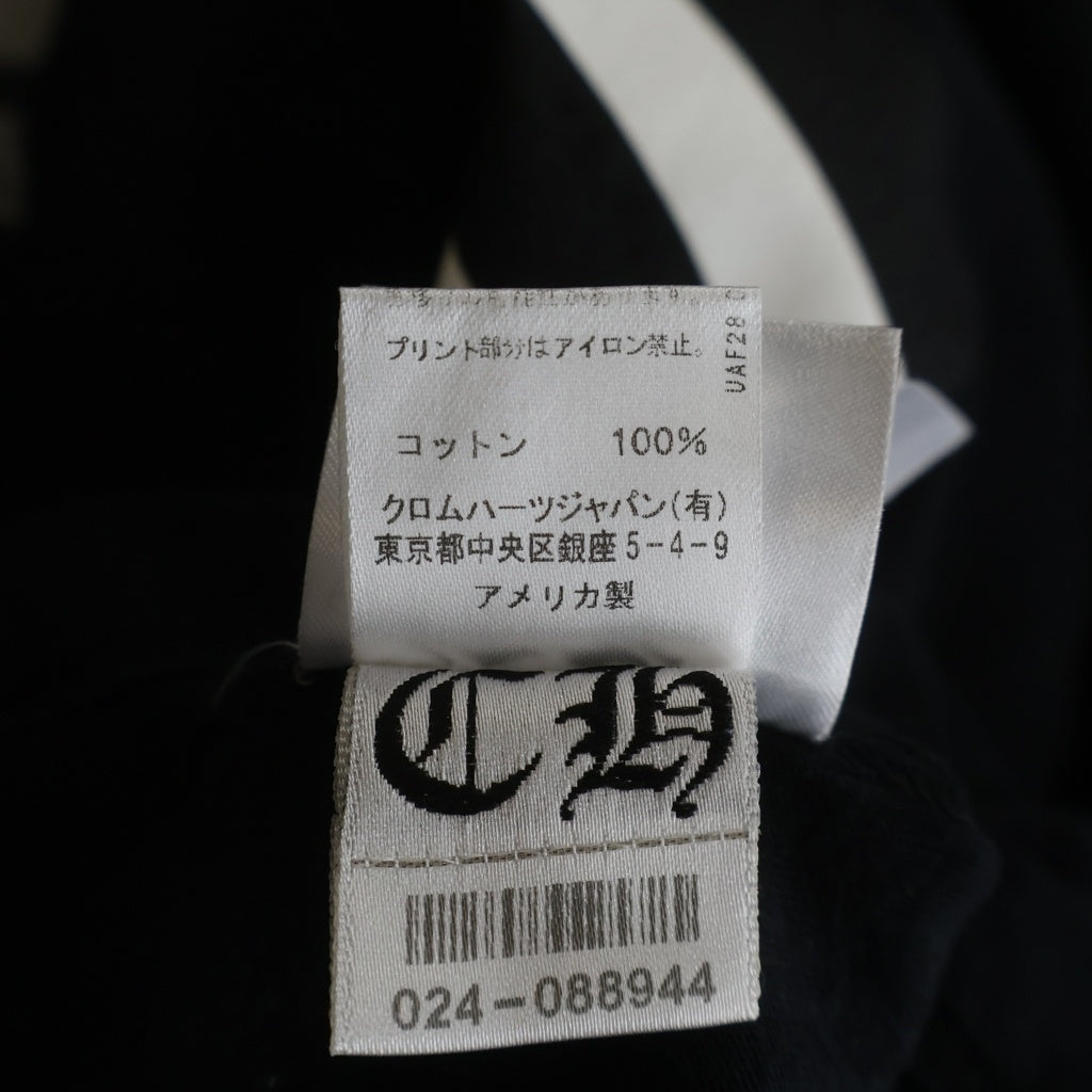 CHROME HEARTS(クロムハーツ) FOTI S/S TEE フォティフロントロゴプリント半袖Tシャツ ブラック
