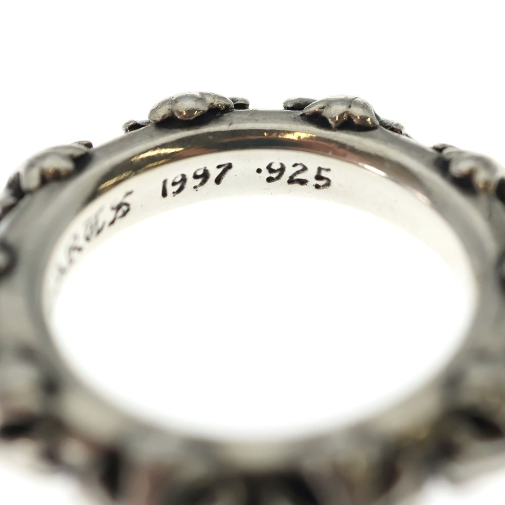 CHROME HEARTS(クロムハーツ) CROSS BAND クロスバンド リング シルバー BCA342 レディース