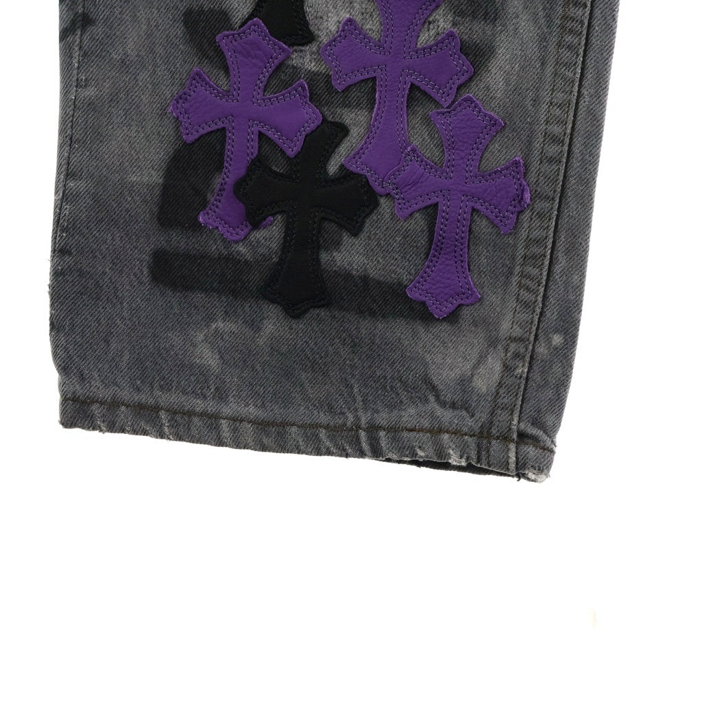 CHROME HEARTS(クロムハーツ) STENCIL DENIM/ステンシル ペイントデザインクロスパッチ付き501デニムパンツ