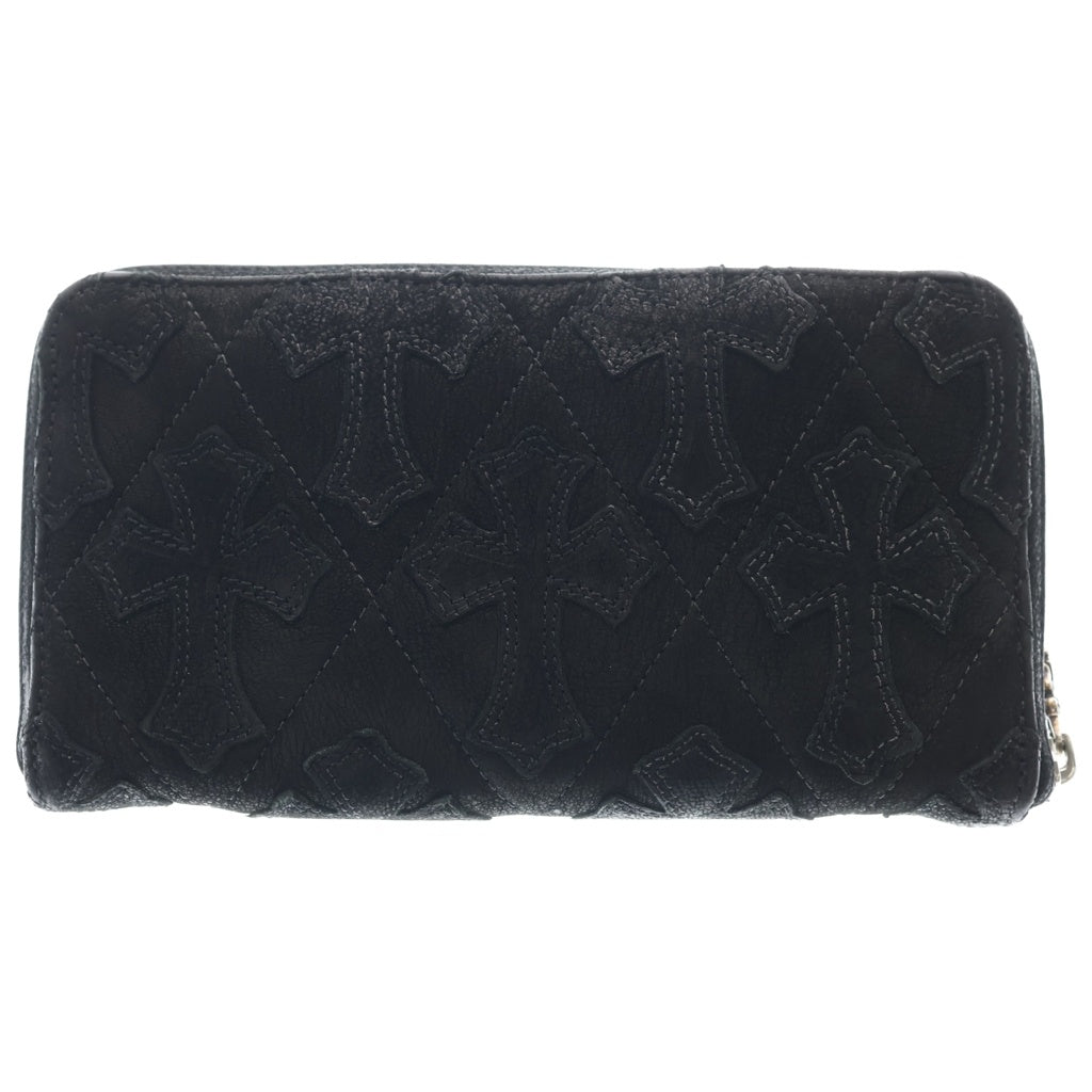 CHROME HEARTS(クロムハーツ) REC F ZIP QUILTED LTD セントバース限定 セメタリークロスキルティングレザー財布