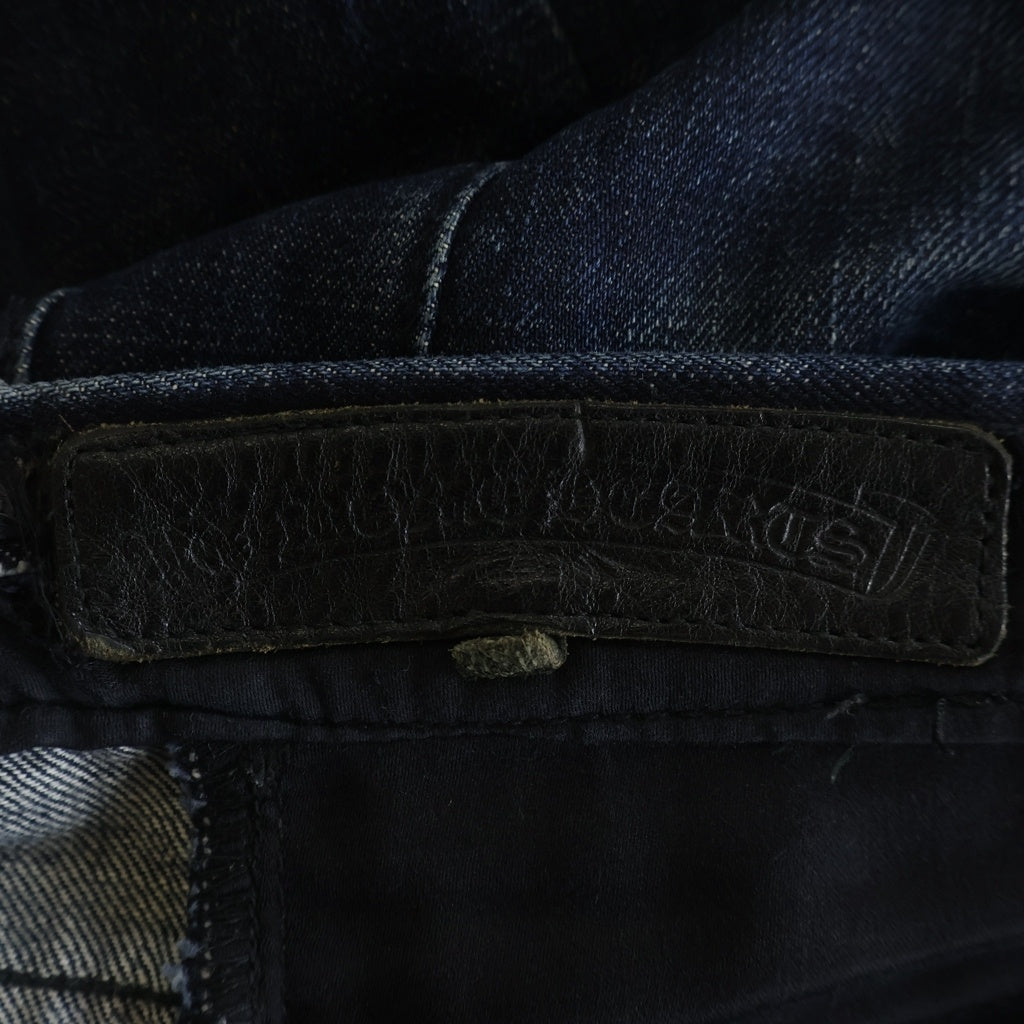 CHROME HEARTS(クロムハーツ) クロスボールボタン ボタンフライ デニム ショーツ ハーフパンツ インディゴ