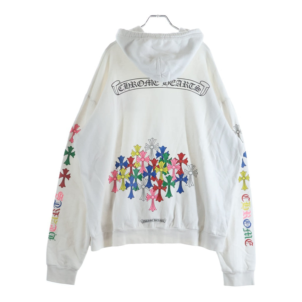 CHROME HEARTS(クロムハーツ) MLTCOL CEM CRS HD PLVR マルチカラーセメタリープリントプルオーバーパーカー