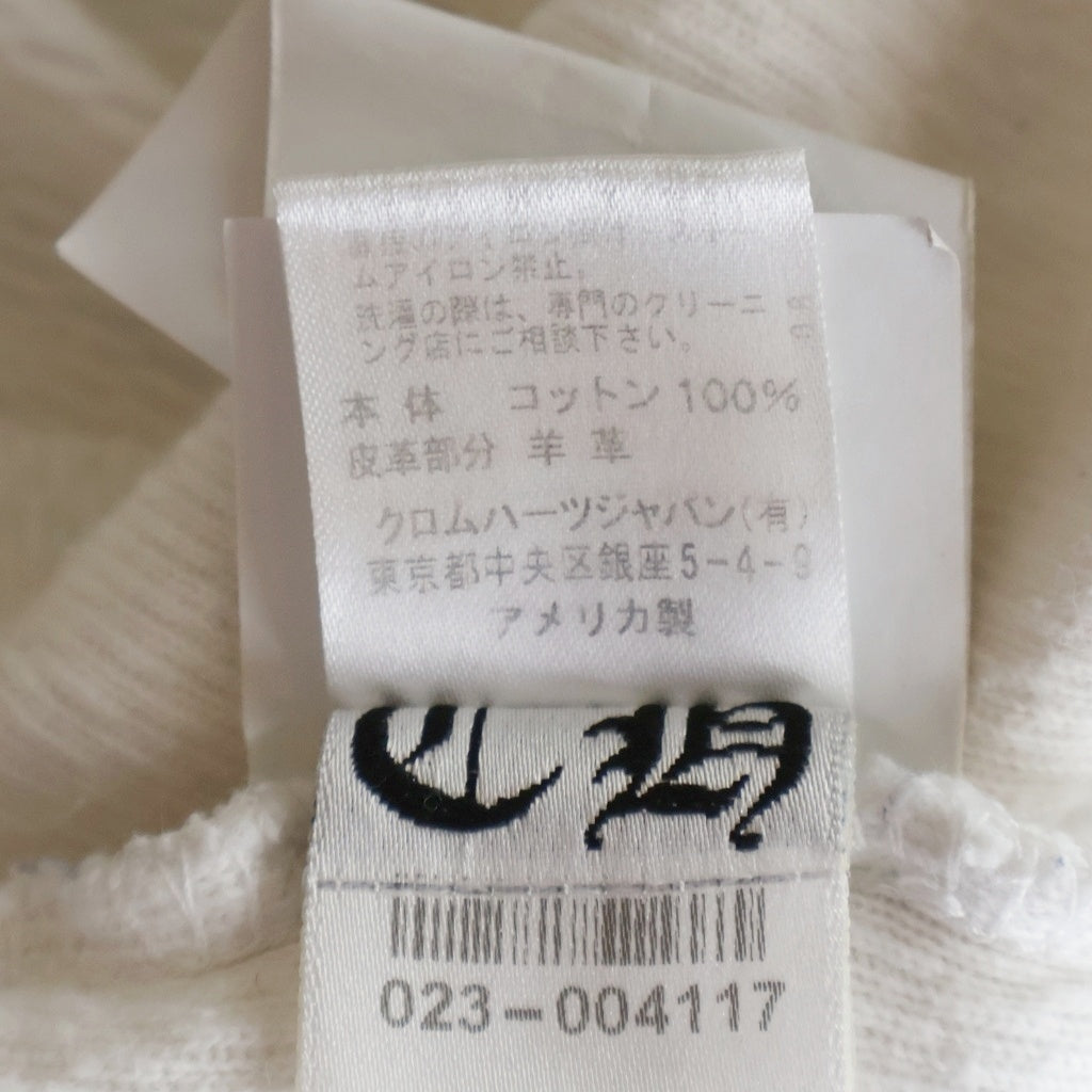 CHROME HEARTS(クロムハーツ) GRP Y NOT U OVRSZD PLV THRML サーマルロングスリーブ レザークロスパッチ付き長袖カットソー