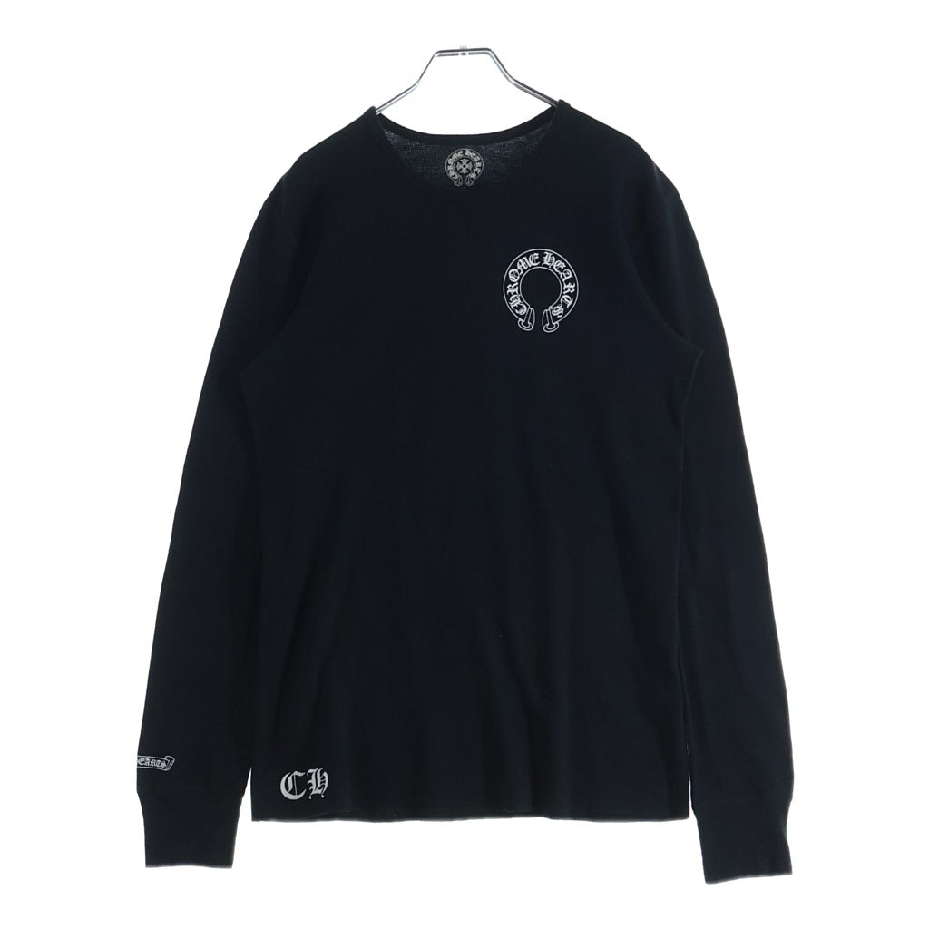 CHROME HEARTS(クロムハーツ) THERMAL L/S TEE バックCHプラスプリント サーマル長袖Tシャツカットソー