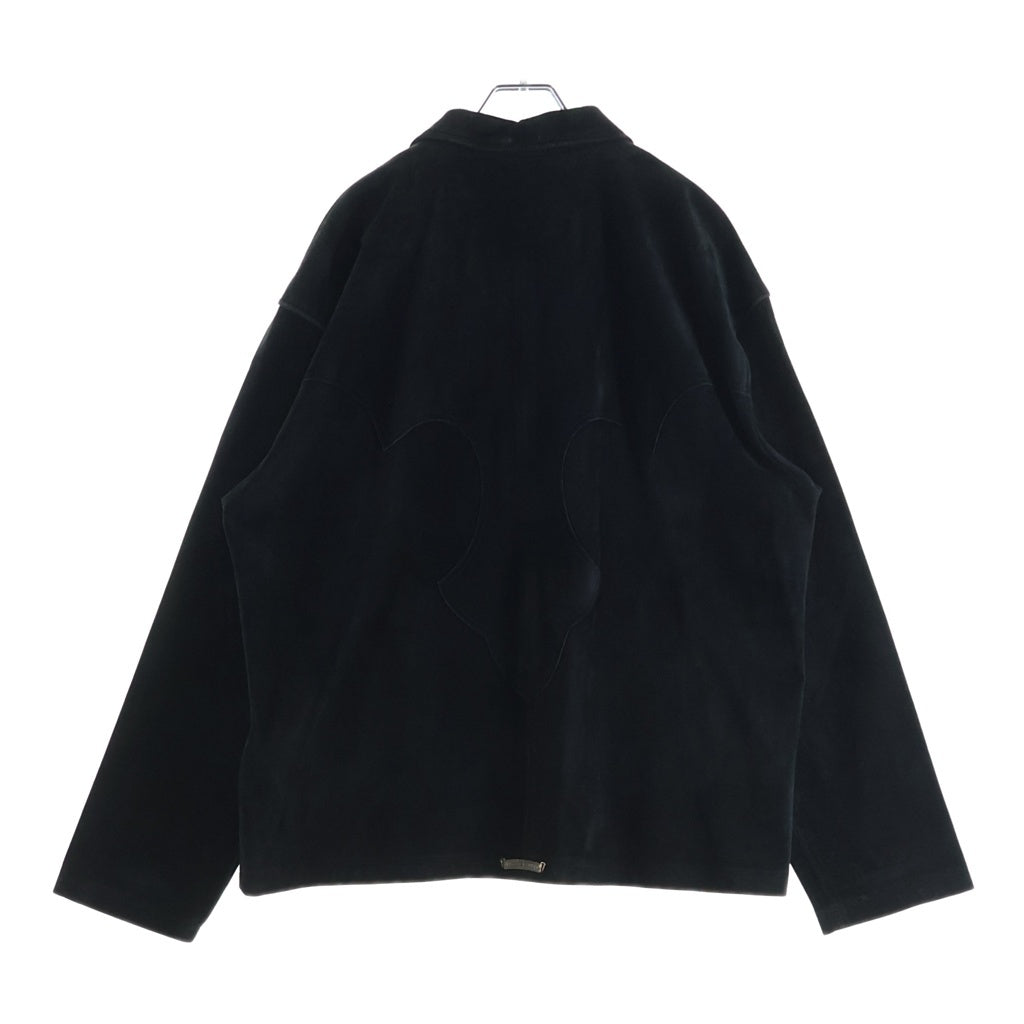 CHROME HEARTS(クロムハーツ) バックフレアニー ダガージップスエードレザーシャツジャケット