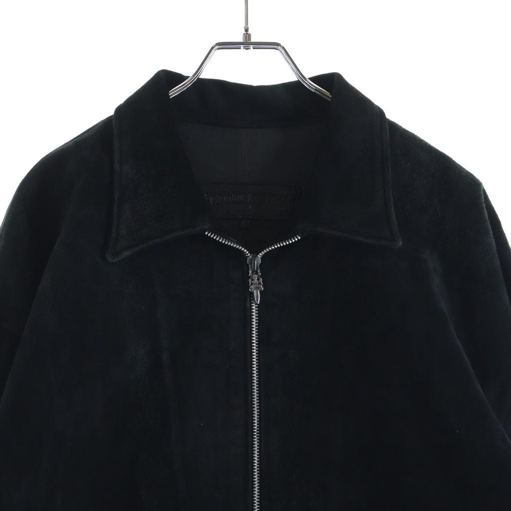 CHROME HEARTS(クロムハーツ) バックフレアニー ダガージップスエードレザーシャツジャケット