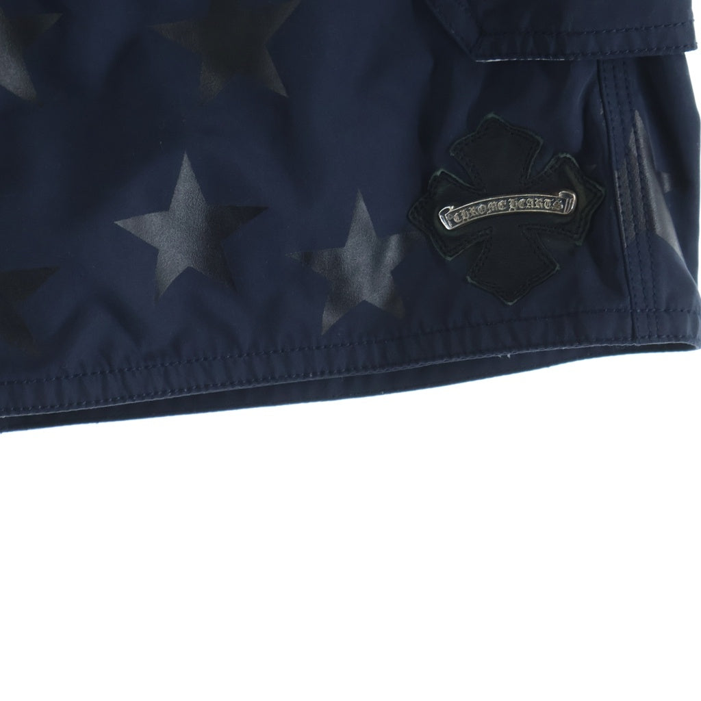 CHROME HEARTS(クロムハーツ) Cross Leather Patch Star Surf Short Pants レザークロスパッチ付き スターサーフショートパンツ