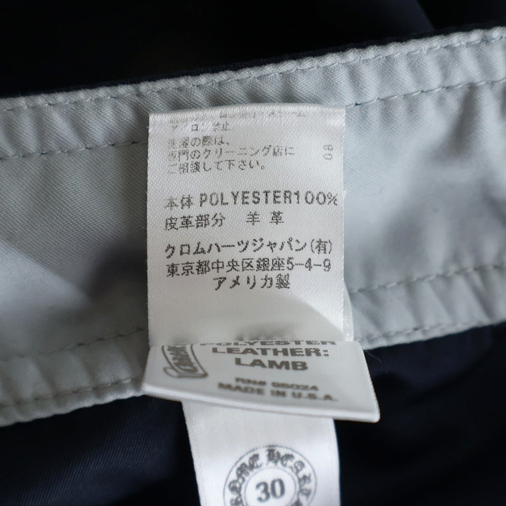 CHROME HEARTS(クロムハーツ) Cross Leather Patch Star Surf Short Pants レザークロスパッチ付き スターサーフショートパンツ