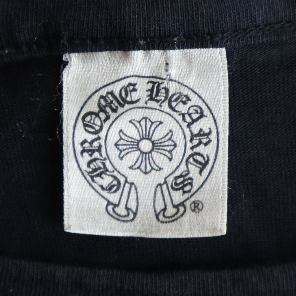 CHROME HEARTS(クロムハーツ) OLD 袖英字ロゴ バックスクロールラベルプリント長袖Tシャツカットソー