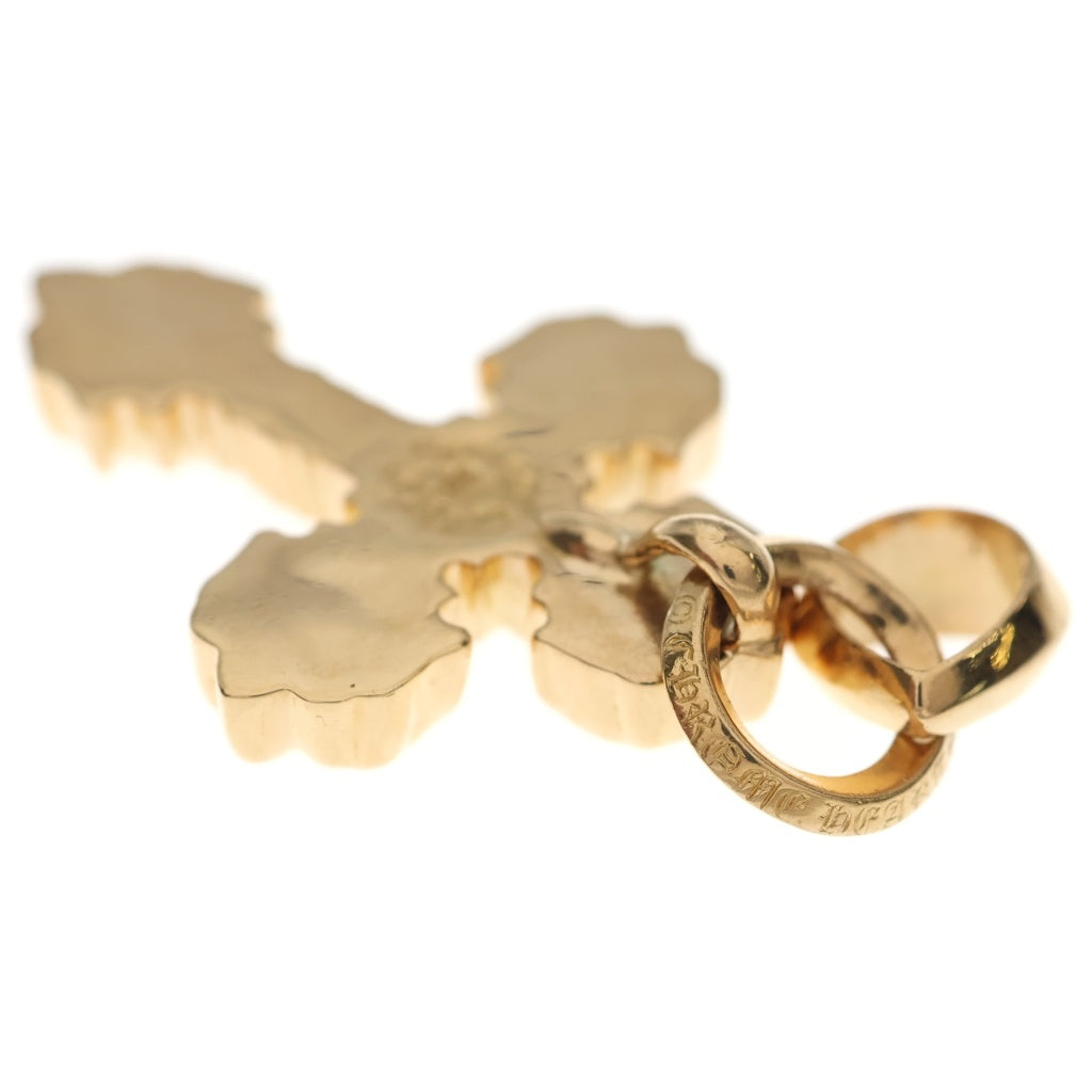 CHROME HEARTS(クロムハーツ) 22K FILIG CROSS-XSM P D フィリグリークロスXS PAVEダイヤ ゴールドネックレストップネックレストップ