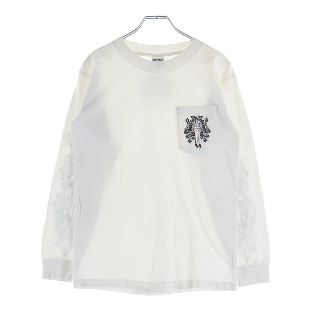CHROME HEARTS(クロムハーツ) OLD L/S オールド 袖フローラル ヴァインダガーホースシュープリント 長袖Tシャツカットソー