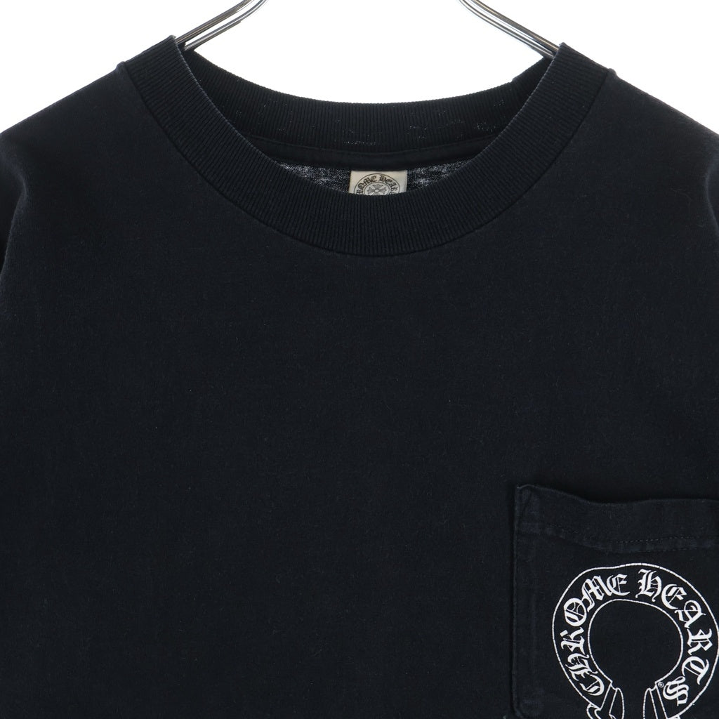CHROME HEARTS(クロムハーツ) OLD S/S 袖CHクロス バックスクロールラベルプリント 半袖Tシャツカットソー