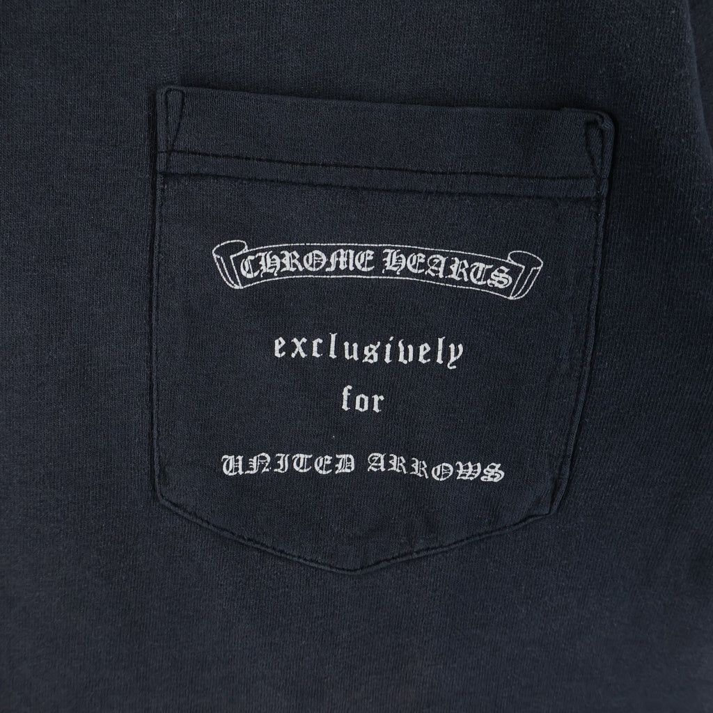 CHROME HEARTS(クロムハーツ) OLD ×UNITED ARROWS ユナイテッドアローズ ダガー クルーネック半袖Tシャツカットソー ブラック