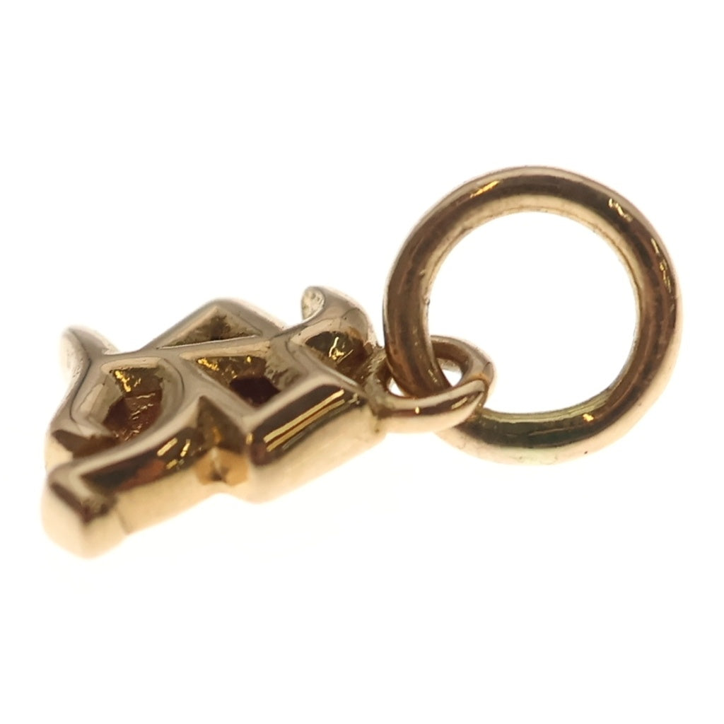 CHROME HEARTS(クロムハーツ) 22K STACK ALPHABET アルファベットスタックチャーム Rイニシャルゴールドネックレストップ