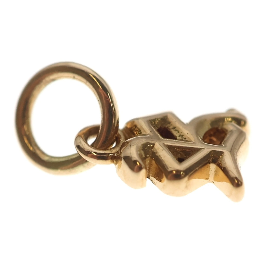 CHROME HEARTS(クロムハーツ) 22K STACK ALPHABET アルファベットスタックチャーム Rイニシャルゴールドネックレストップ