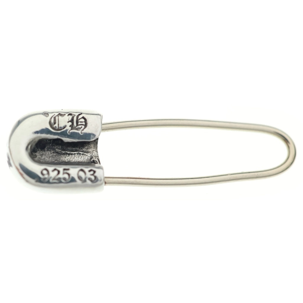 CHROME HEARTS(クロムハーツ) ER SAFETY PIN EMRLD セーフティピン 1エメラルド シルバーピアス