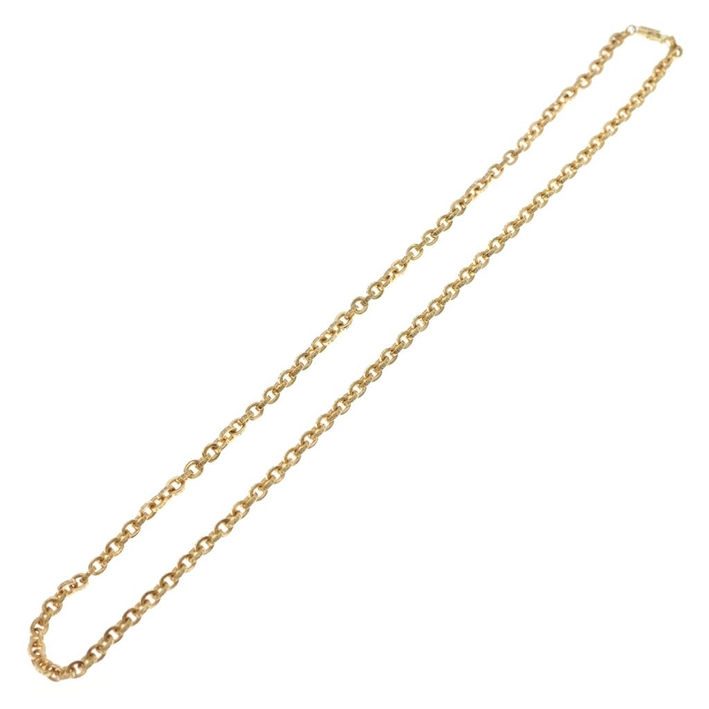 CHROME HEARTS(クロムハーツ) 22K PAPER CHAIN 24 ペーパーチェーン24inch ゴールドネックレス