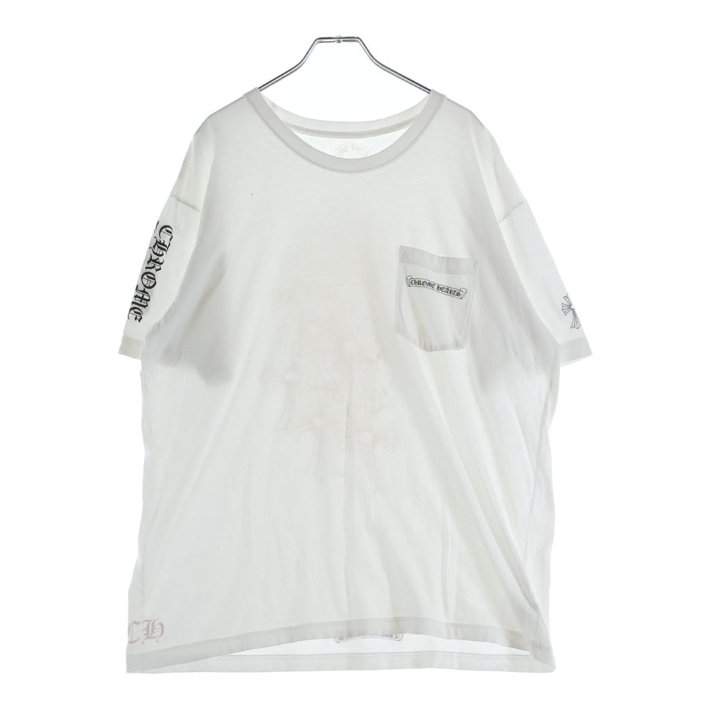 CHROME HEARTS(クロムハーツ) CH S/S バックセメタリークロスプリント 半袖Tシャツカットソー