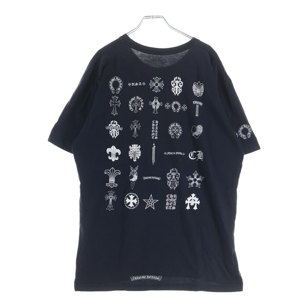 CHROME HEARTS(クロムハーツ) CH S/S バック総柄プリント 半袖Tシャツカットソー