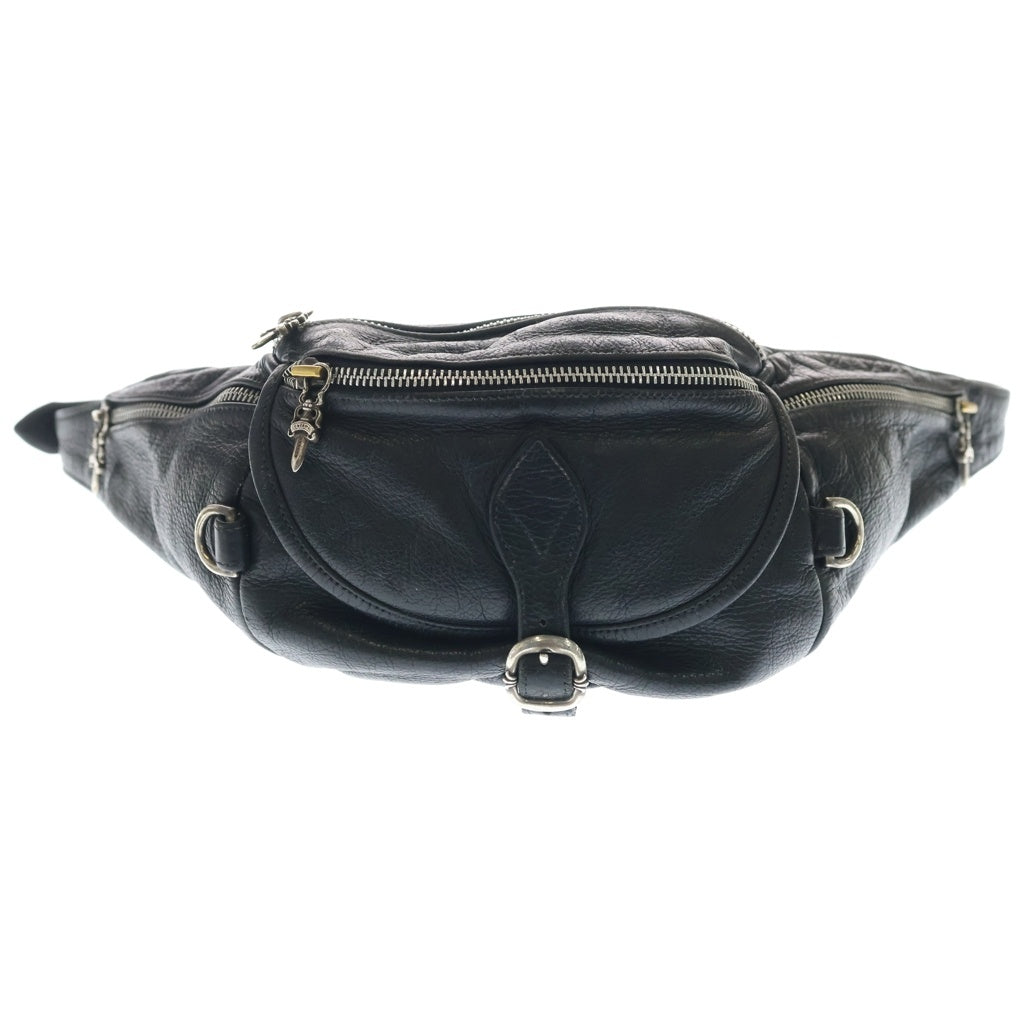 CHROME HEARTS(クロムハーツ) #1 SNAT PACK スナットパック ダガージップ ガンスリンガーベルト レザーウエストバッグ ブラック BCA378