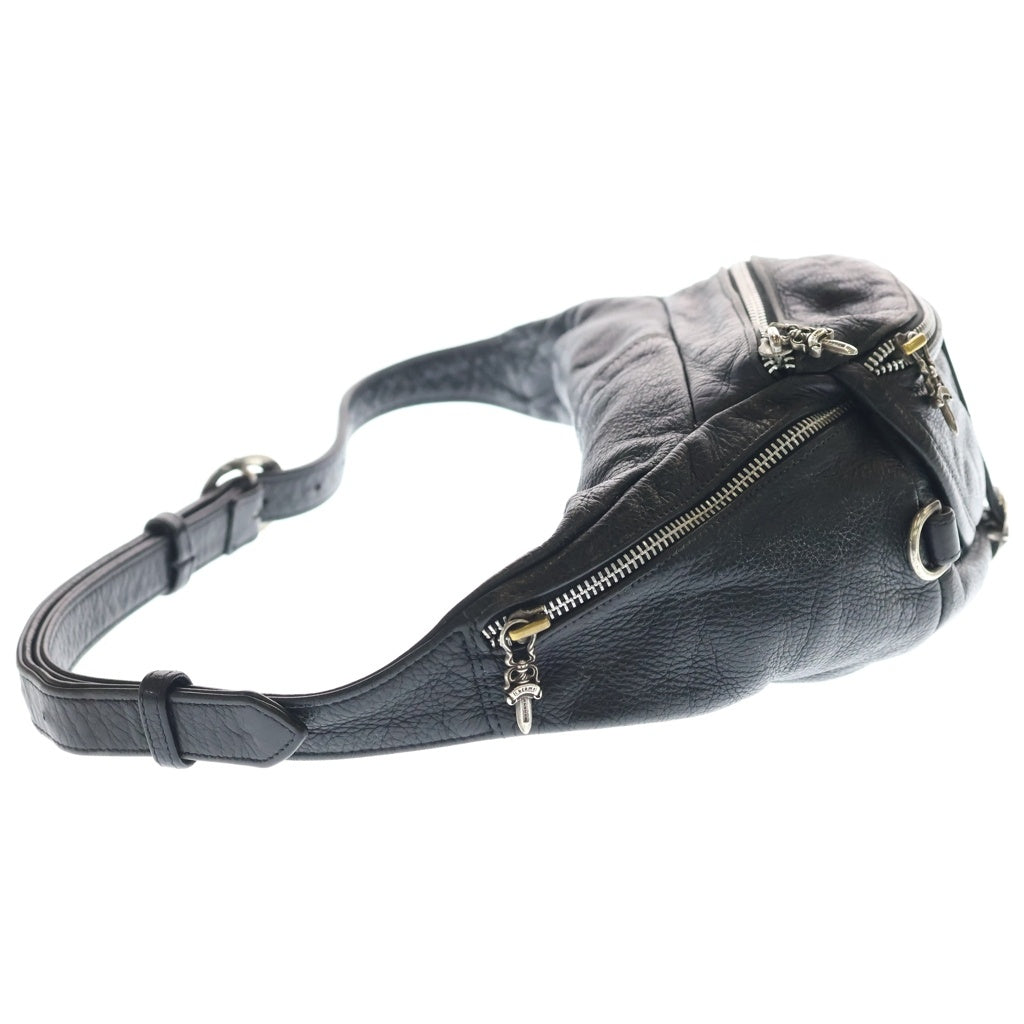 CHROME HEARTS(クロムハーツ) #1 SNAT PACK スナットパック ダガージップ ガンスリンガーベルト レザーウエストバッグ ブラック BCA378